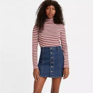 Levi’s Striped Turtleneck Top